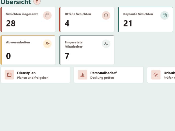 Nahbar Apotheken-Dashboard mit Tagesüberblick, Kennzahlen und Demo-Hinweis.